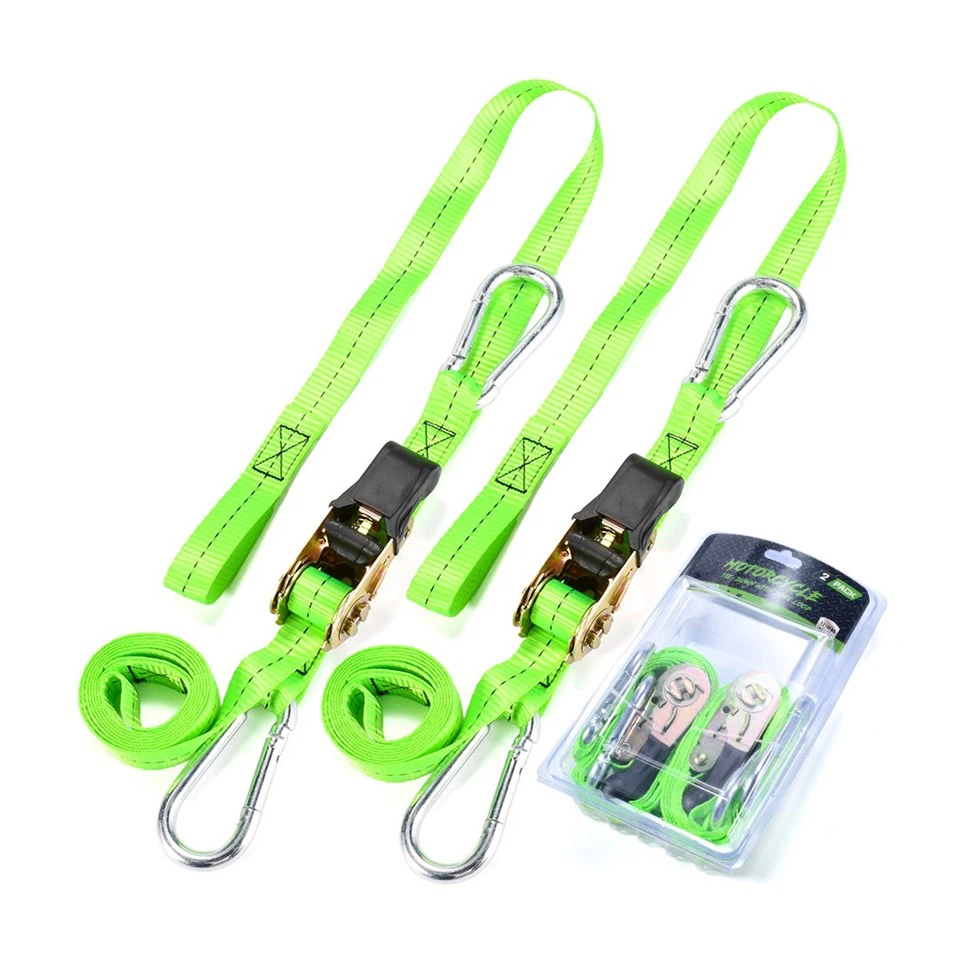 1 Inch Rubber-Coated Handle Motorcycle Ratchet Tie-down Strap factory