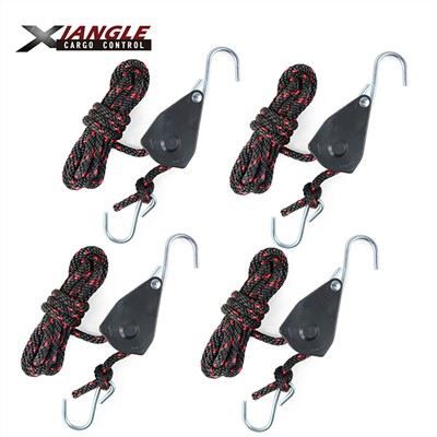 3/8'' Straps Ratchet Tie Down Lashing Heavy Duty Double S Shaped Hook